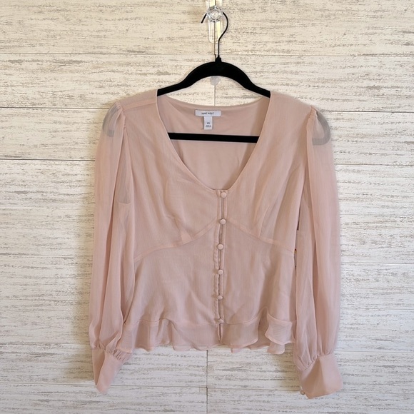 Nine West Long Sleeve V-Neck | SIZE XS - Picture 1 of 7